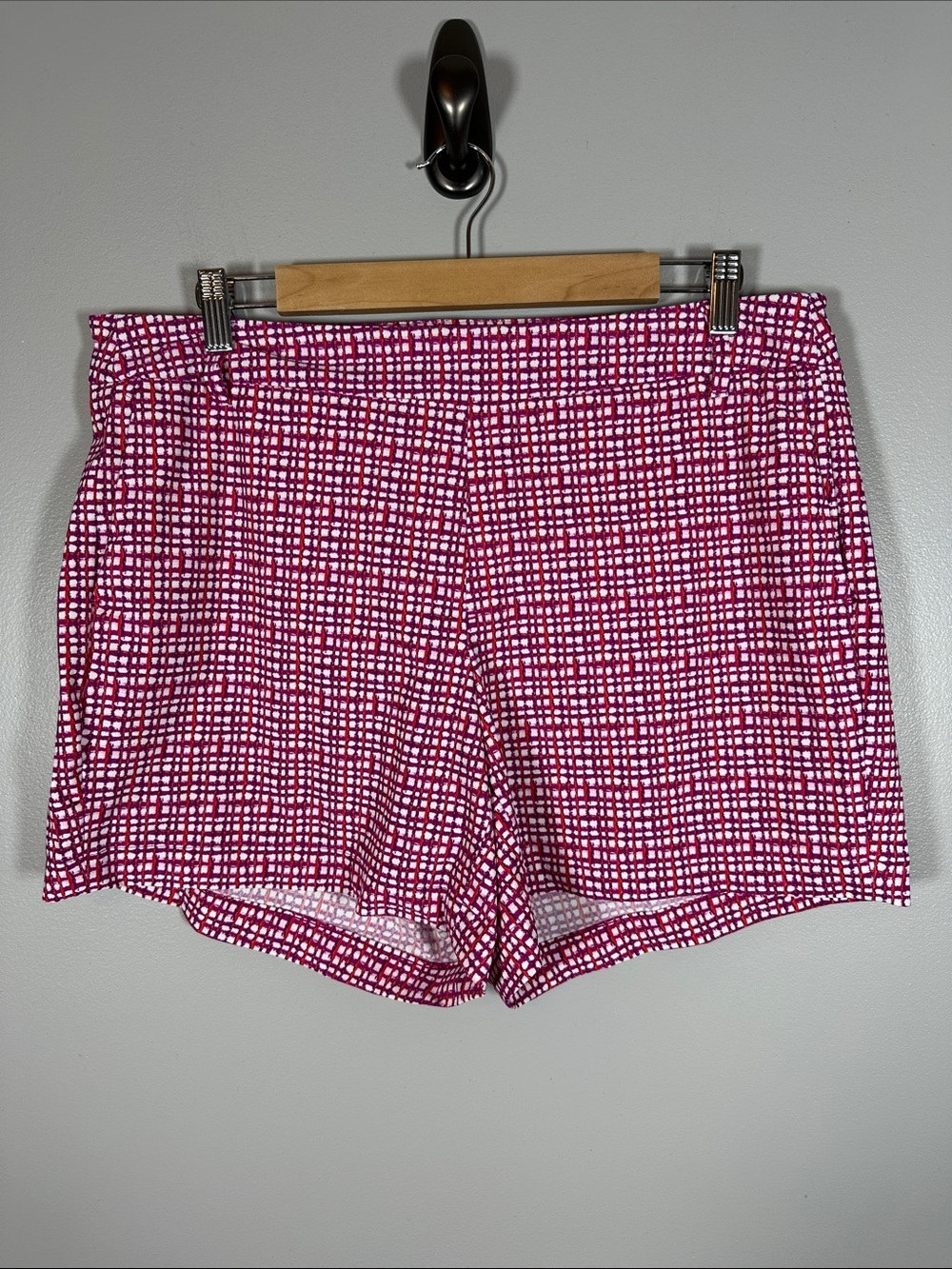 SPANX Sunshine Shorts Hibiscus Gingham UPF 50+ Women’s Size XL - Picture 2 of 8